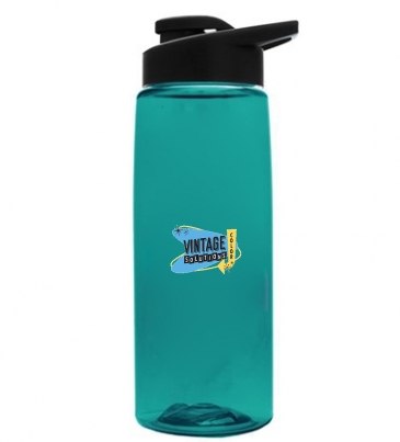 The Flair - 26 Oz. Transparent Tritan™ Bottle With Drink Thru Lid