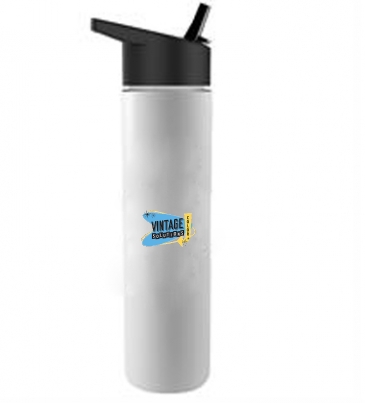 Slim Travel Tumbler 16 oz. Double Wall Insulated With Flip Straw