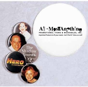 2 1/4” Metal Pinback Buttons