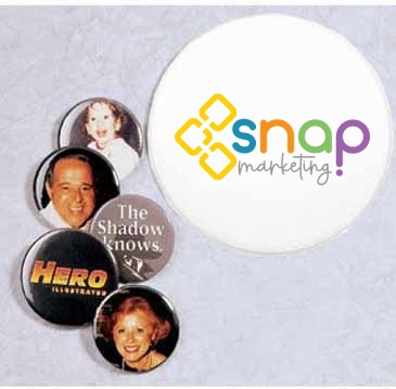 2 1/4” Metal Pinback Buttons