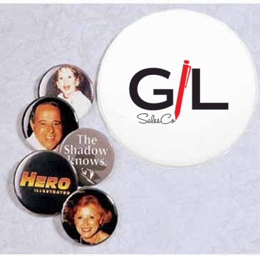2 1/4” Metal Pinback Buttons