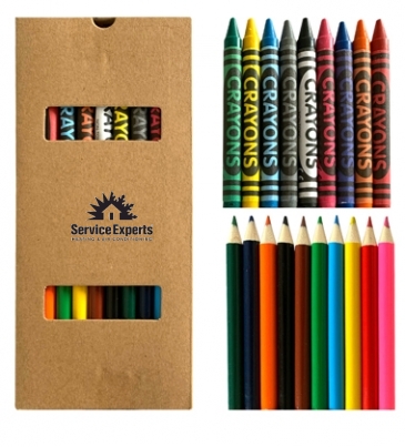 19 Piece Crayon & Pencil Set