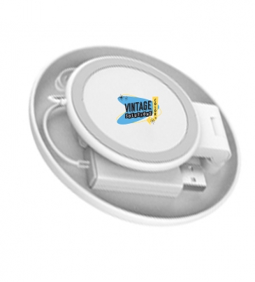 Mag Max Desktop Wireless Charger With Catchall Tray