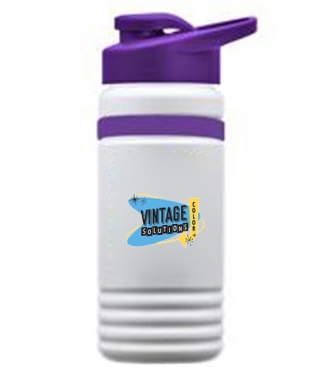 20 oz. UpCycle RPET Bottle With Drink Thru Lid