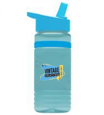 20 oz. UpCycle RPET Bottle With Flip Straw Lid & Grip Band