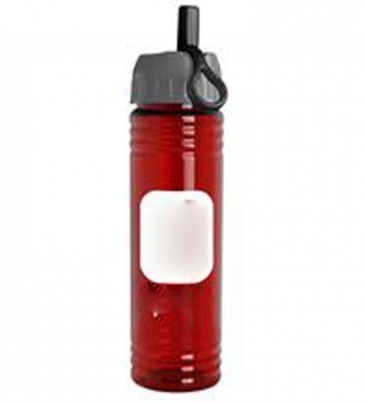 24 oz. Slim Fit UpCycle RPET Bottle With Ring Straw Lid