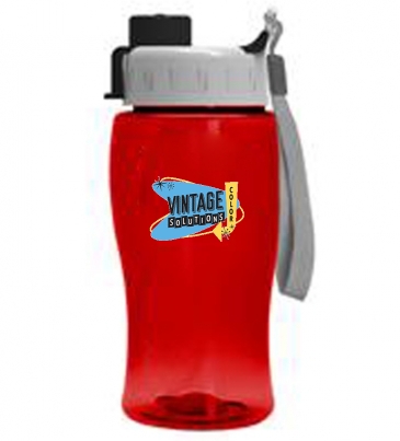 18 oz. Transparent Bottle With Quick Snap Lid