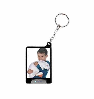 Mini Flashlight Snap-in Photo Keytag