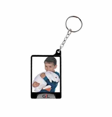 Mini Flashlight Snap-in Photo Keytag