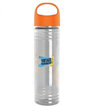 The Slim Fit - 24 oz. Transparent Bottle With Oval Crest Lid