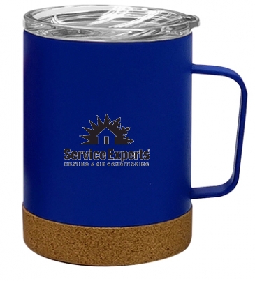 12 oz. Concord Stainless Steel Mug With Cork Base