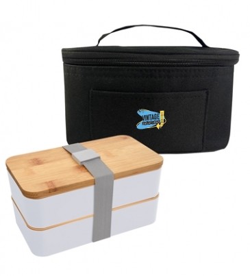 Stackable Bento Box With Insulated Carrying Case