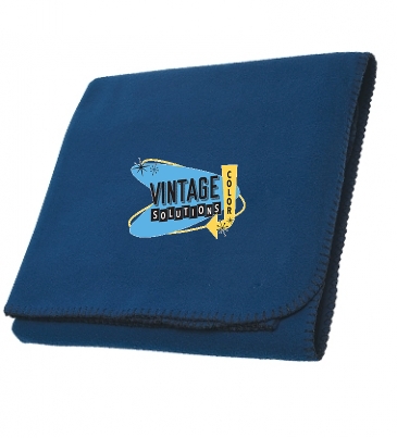 Fleece Stadium Blanket With Woven Patch