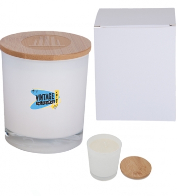 Bamboo Soy Candle With Matching Custom Box
