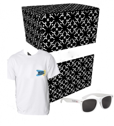 Gildan® T-shirt & Sunglasses Combo Set With Custom Box