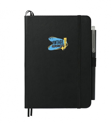 5" x 7" Bulleting Bound Notebook w Pen