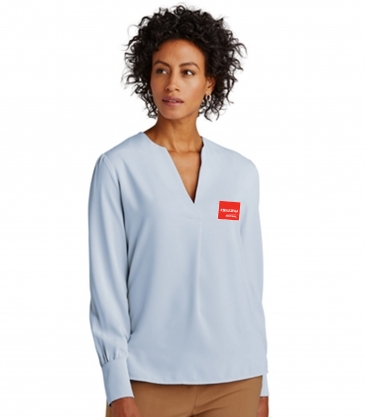 Brooks Brothers® Women’s Open-Neck Satin Blouse
