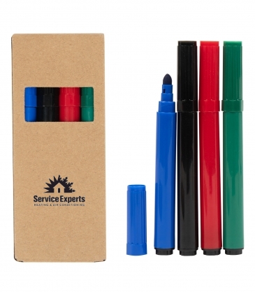 4 Piece Washable Marker Set