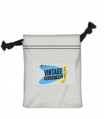 5" W X 6"H Canvas Drawstring Bag