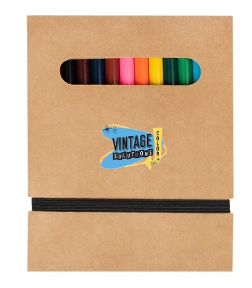 12-Piece Colored Pencil Set With Paper