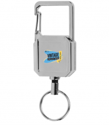 Badge Reel Keychain With Carabiner