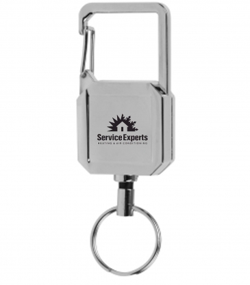Badge Reel Keychain With Carabiner