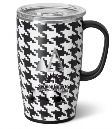 18 oz. SWIG LIFE™houndstooth Steel Travel Mug