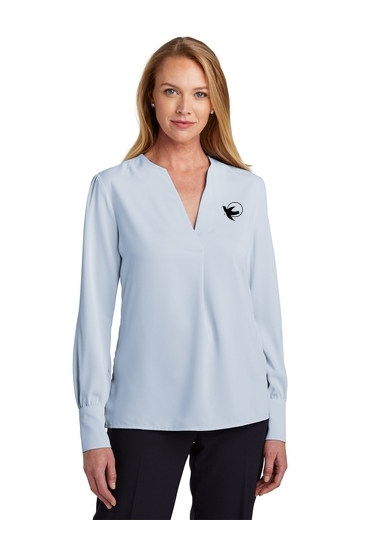 Brooks Brothers® Women’s Open-Neck Satin Blouse