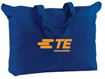 BAGedge 12 oz. Canvas Zippered Book Tote