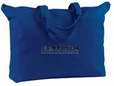BAGedge 12 oz. Canvas Zippered Book Tote