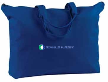 BAGedge 12 oz. Canvas Zippered Book Tote