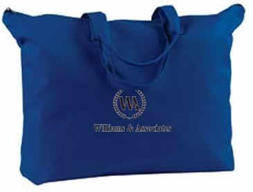 BAGedge 12 oz. Canvas Zippered Book Tote