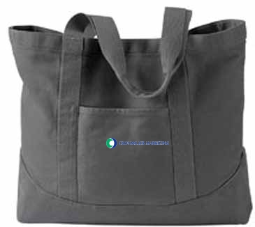 Authentic Pigment Pigment-Dyed Large Canvas Tote