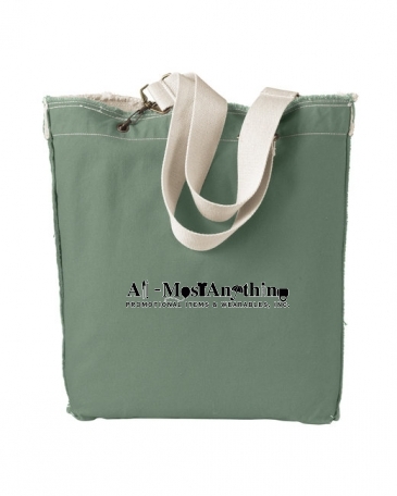 Authentic Pigment Direct-Dyed Raw-Edge Tote