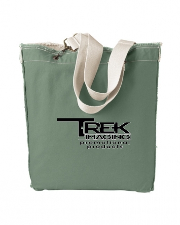 Authentic Pigment Direct-Dyed Raw-Edge Tote