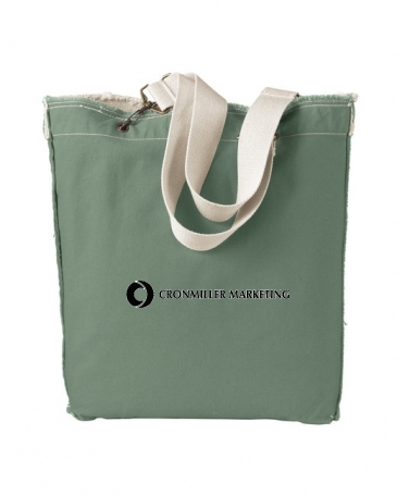 Authentic Pigment Direct-Dyed Raw-Edge Tote