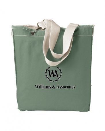 Authentic Pigment Direct-Dyed Raw-Edge Tote