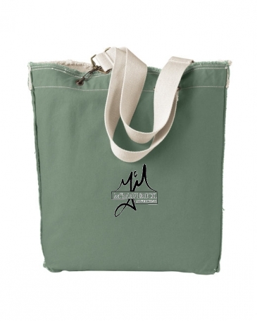 Authentic Pigment Direct-Dyed Raw-Edge Tote