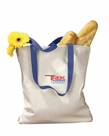 BAGedge Canvas Tote with Contrasting Handles