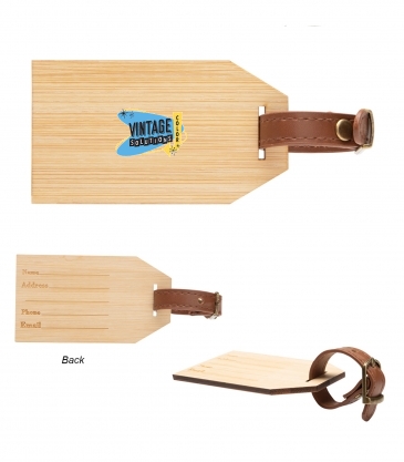 Outbound Bamboo Luggage Tag