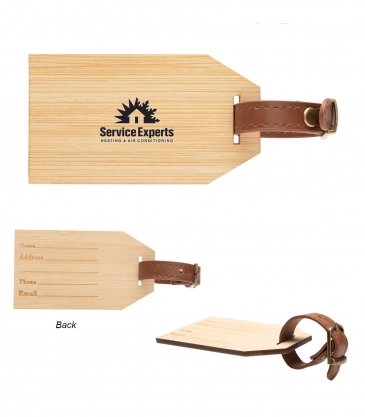 Outbound Bamboo Luggage Tag