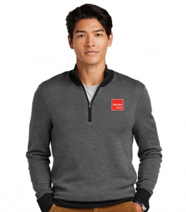 Brooks Brothers ® Washable Merino Birdseye 1/4-Zip Sweater