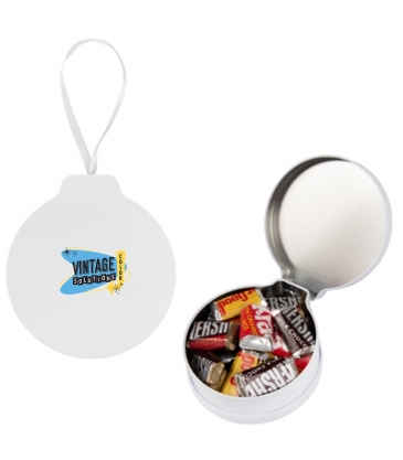 FULL COLOR ORNAMENT TIN WITH CANDY