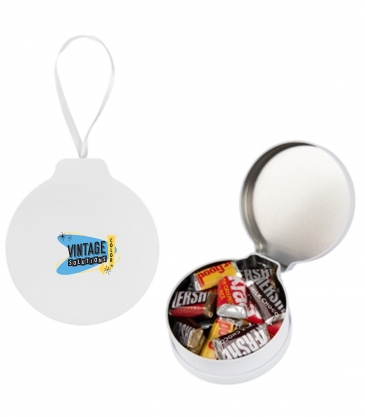 FULL COLOR ORNAMENT TIN WITH CANDY