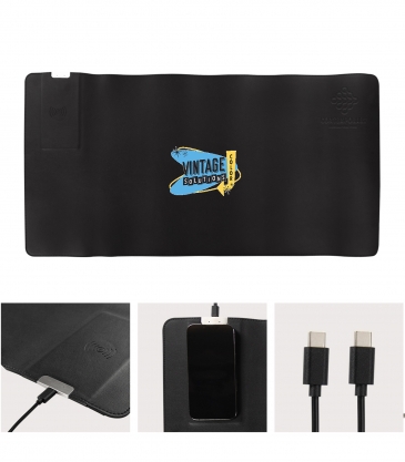 Desk Mat With 15W Wireless Charger