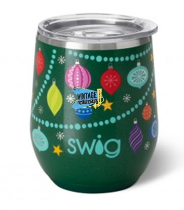 12 Oz. Swig Life™ O Christmas Tree Stainless Steel Wine Tumbler