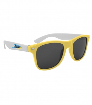 Full Color Colorblock Malibu Sunglasses
