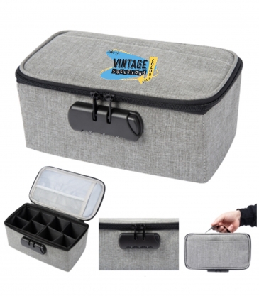 Heathered Stash Bag With Lock