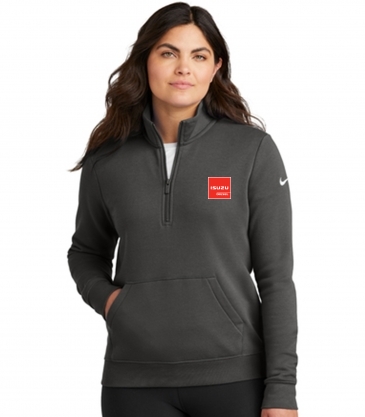 Nike Ladies Club Fleece Sleeve Swoosh 1/2-Zip