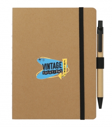 5" X 7" FSC Recycled Notebook & Pen Set